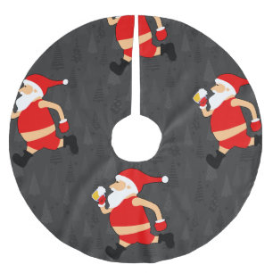 Jupon De Sapin En Polyester Brossé bière santa claus xmas