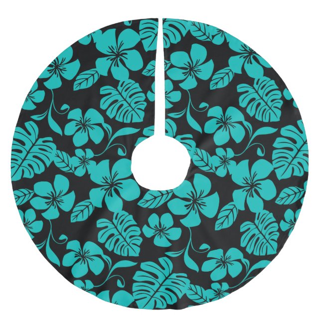 JUPON DE SAPIN EN POLYESTER BROSSÉ BIKINI ROSE (NOIR/TURQUOISE) (Devant)