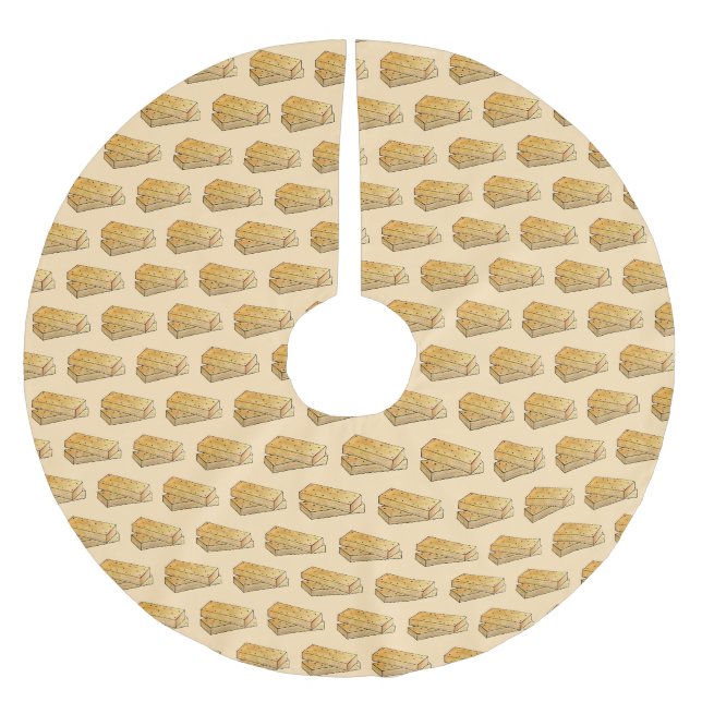 Jupon De Sapin En Polyester Brossé Biscuits écossais de thé à pain court Royaume-Uni  (Devant)