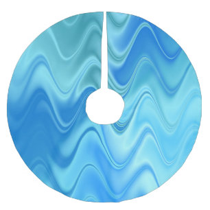 Jupon De Sapin En Polyester Brossé Bleu foncé Abstrait