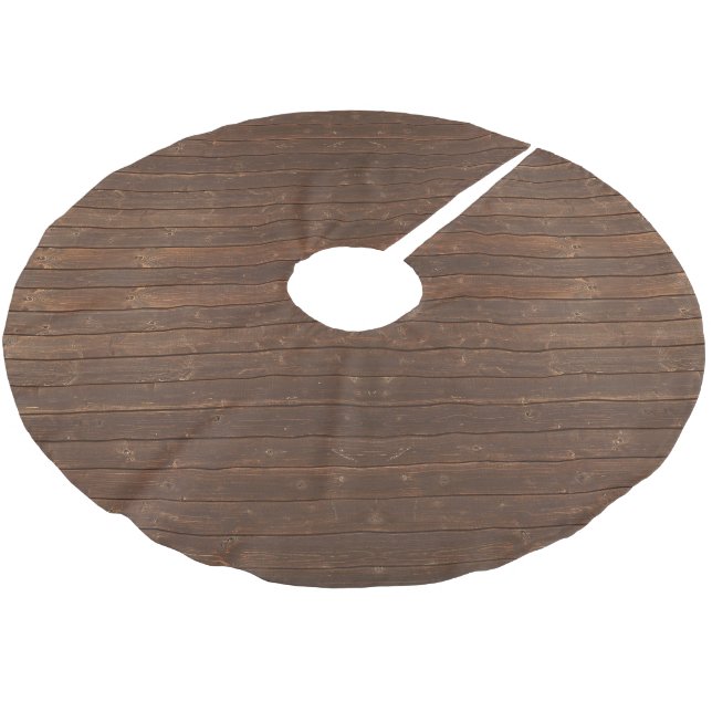 Jupon De Sapin En Polyester Brossé Bois de chêne Brown rustique (Angle)
