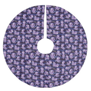 Jupon De Sapin En Polyester Brossé Boo Octopus mignon Violet Enfants Vêtements & Déco
