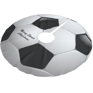 Jupon De Sapin En Polyester Brossé Boule de football personnalisable