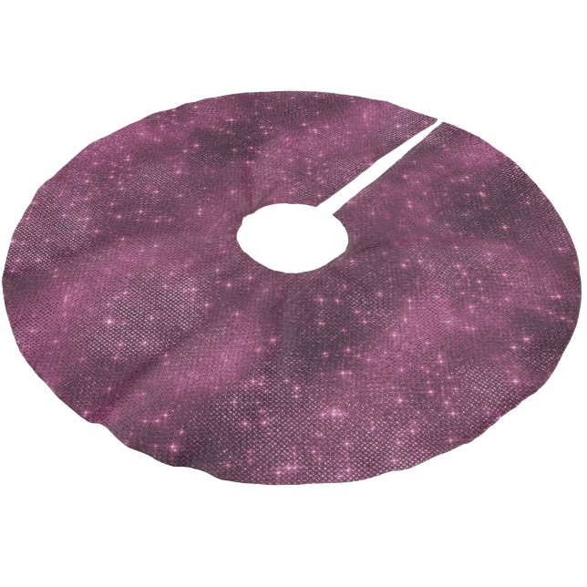 Jupon De Sapin En Polyester Brossé Bourgogne (Angle)