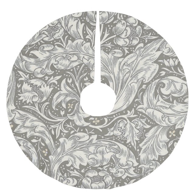 Jupon De Sapin En Polyester Brossé Bouton de fiancé de William Morris damassé antique (Devant)