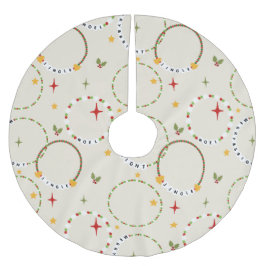 Jupon De Sapin En Polyester Brossé Bracelets d'amitié Noël