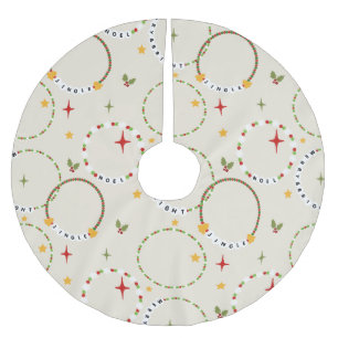 Jupon De Sapin En Polyester Brossé Bracelets d'amitié Noël