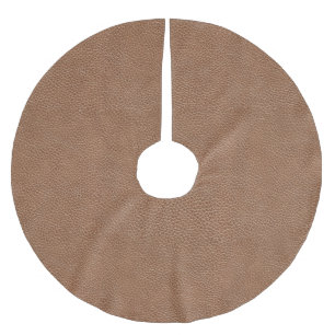 Jupon De Sapin En Polyester Brossé Brun naturel en cuir de Faux