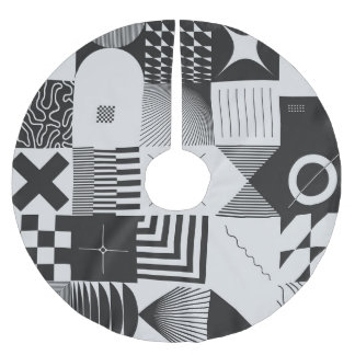 Jupon De Sapin En Polyester Brossé Brutalisme Art : Motifs géométriques Vintages