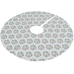 Jupon De Sapin En Polyester Brossé Cadeau élégant de Noël