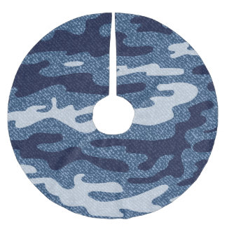 Jupon De Sapin En Polyester Brossé Camouflage tacheté Denim Jeans Motif