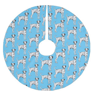 Jupon De Sapin En Polyester Brossé Caricature pour chien dalmate