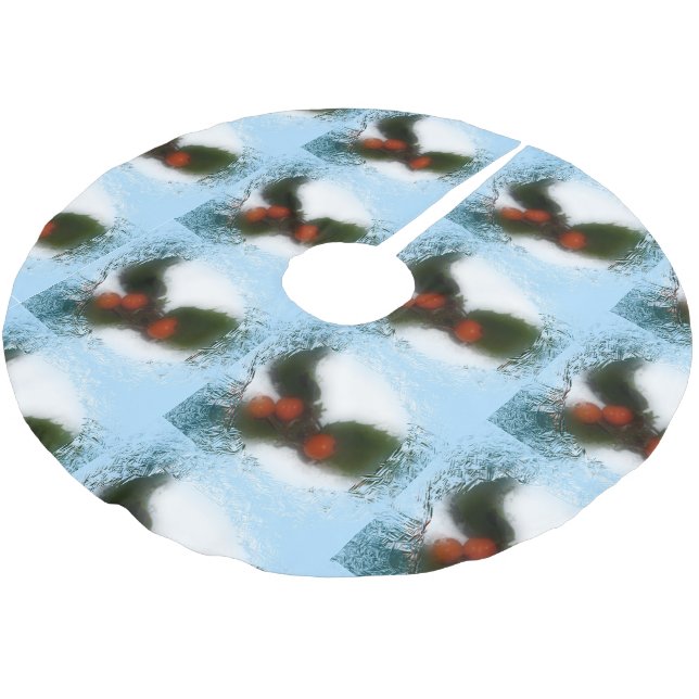 Jupon De Sapin En Polyester Brossé Carrelage bleu froid creux (Angle)