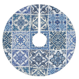 Jupon De Sapin En Polyester Brossé Carrelage méditerranéen, Portugais, Azulejo, Majol