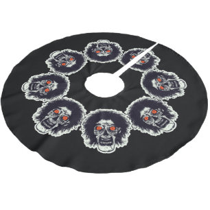 Jupon De Sapin En Polyester Brossé Cercle facial zombie