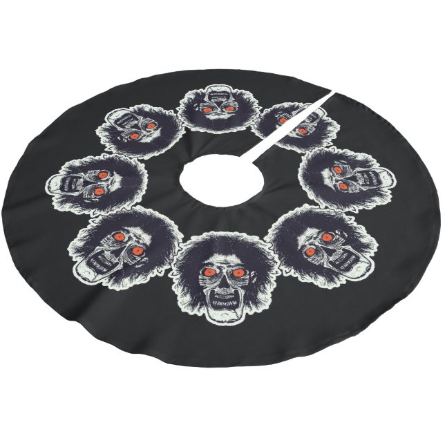 Jupon De Sapin En Polyester Brossé Cercle facial zombie (Angle)