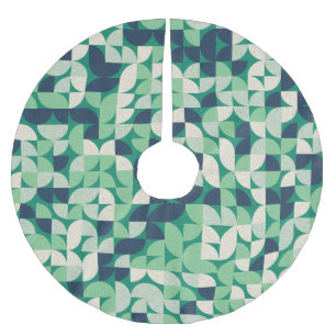 Jupon De Sapin En Polyester Brossé Cercles de quarts de couleur aléatoire, génératifs