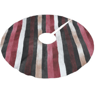 Jupon De Sapin En Polyester Brossé Champagne Rose Bourgogne Noir Rayures  