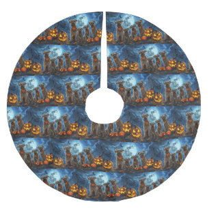 Jupon De Sapin En Polyester Brossé Chesapeake Bay Terrier Halloween Éffrayant