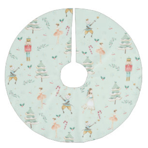 Jupon De Sapin En Polyester Brossé Chic Le Casse-Noisette Ballet de Noël Mint Green
