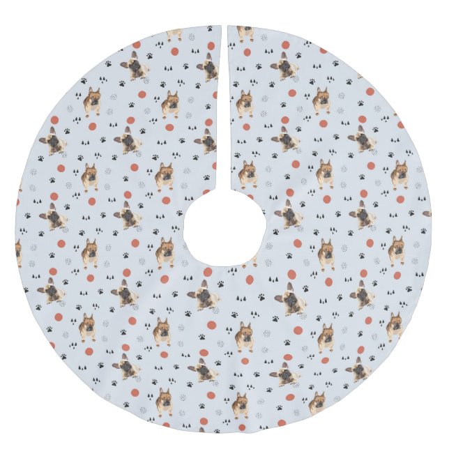 Jupon De Sapin En Polyester Brossé Chiens (Devant)