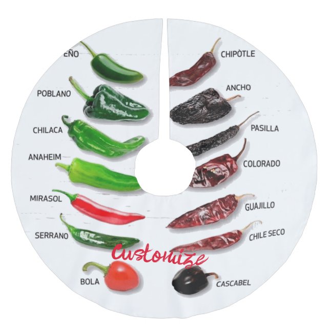 Jupon De Sapin En Polyester Brossé Chiles Fresh and Dry Thunder_Cove (Devant)