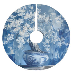 Jupon De Sapin En Polyester Brossé Chine Chinoiserie Cerise