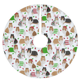 Jupon De Sapin En Polyester Brossé Christmas Rough Collie