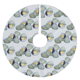 Jupon De Sapin En Polyester Brossé Clams Seafood Clambake Beach Ocean Clam creuser