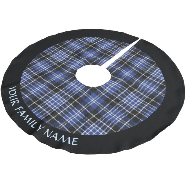 Jupon De Sapin En Polyester Brossé Clan Clark Tartan (Angle)