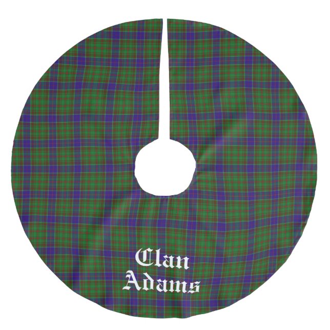 Jupon De Sapin En Polyester Brossé Clan écossais Adams Tartan Custom (Devant)