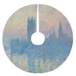 Jupon De Sapin En Polyester Brossé Claude Monet Les maisons du Parlement Coucher de s