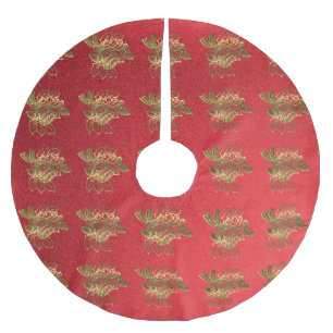 Jupon De Sapin En Polyester Brossé Cloche de Noël