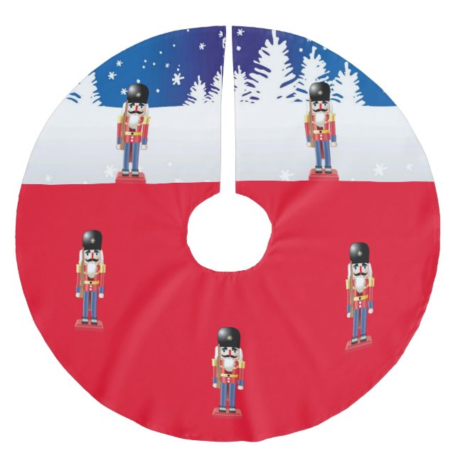 Jupon De Sapin En Polyester Brossé Collection de Noël Suzanne Elizabeth - (Devant)