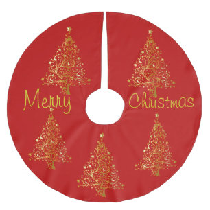 Jupon De Sapin En Polyester Brossé Collection de Noël Suzanne Elizabeth