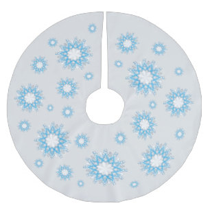 Jupon De Sapin En Polyester Brossé Comme Les Mouches À Neige