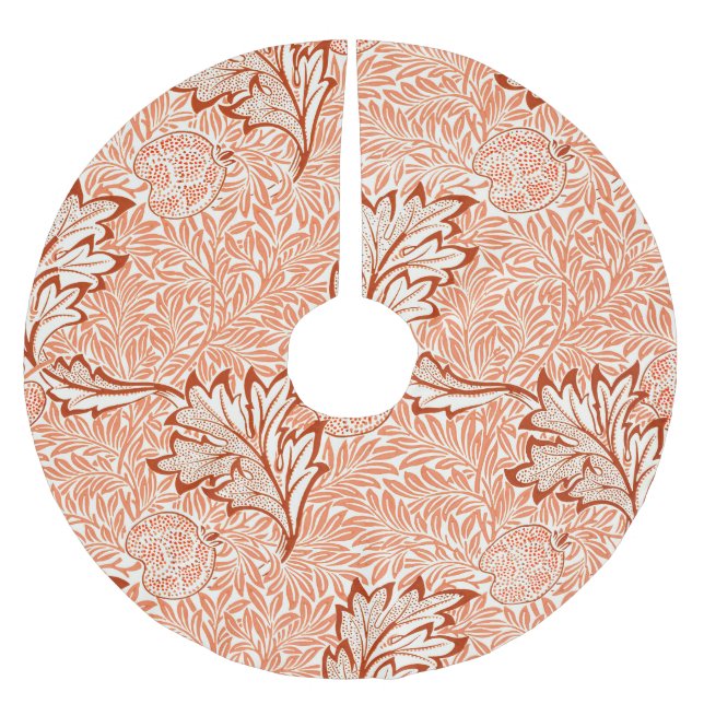 Jupon De Sapin En Polyester Brossé Conception de pomme botanique de William Morris (Devant)