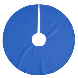 Jupon De Sapin En Polyester Brossé Couleur de clé Chroma Bleu