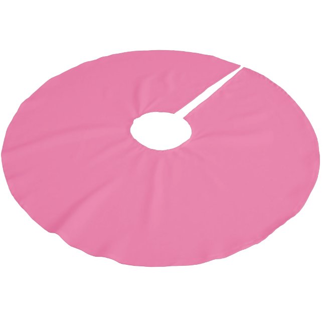 Jupon De Sapin En Polyester Brossé couleur rose français (Angle)