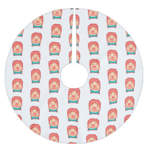 Jupon De Sapin En Polyester Brossé Coupe de projecteur clown pixellisé