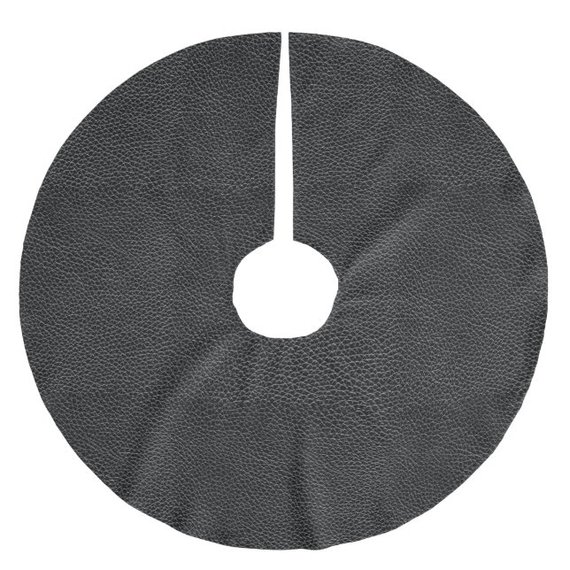 Jupon De Sapin En Polyester Brossé Cuir noir de Faux (Devant)