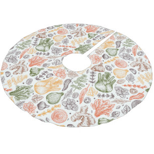 Jupon De Sapin En Polyester Brossé Cuisine Garden Motif végétal