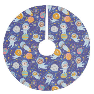 Jupon De Sapin En Polyester Brossé Cute Animaux Astronautes Brossé Polyester Tree Ski