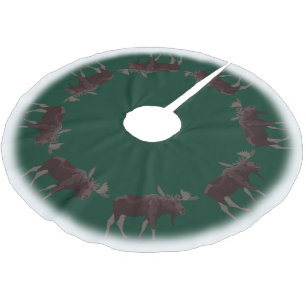 Jupon De Sapin En Polyester Brossé Décor de l'orignal de Noël