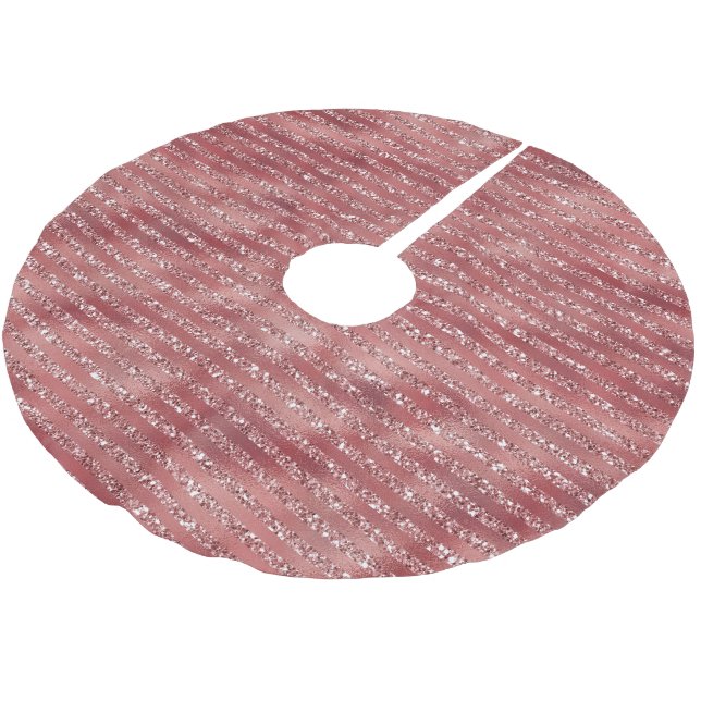 Jupon De Sapin En Polyester Brossé Des Parties scintillant rousses (Angle)