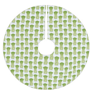 Jupon De Sapin En Polyester Brossé dessin animé mignon de bok choy