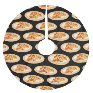 Jupon De Sapin En Polyester Brossé Dessin du Croissant