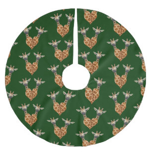 Jupon De Sapin En Polyester Brossé Deux belles girafes