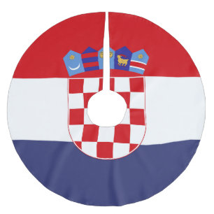 Jupon De Sapin En Polyester Brossé Drapeau de Croatie