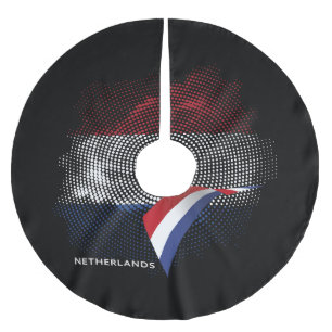 Jupon De Sapin En Polyester Brossé Drapeau des Pays-Bas
